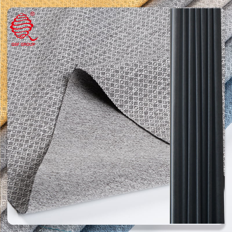 Mini-Jacquard Linen-Look Blackout Fabric | Calm Texture, Silent Atmosphere, Light Control