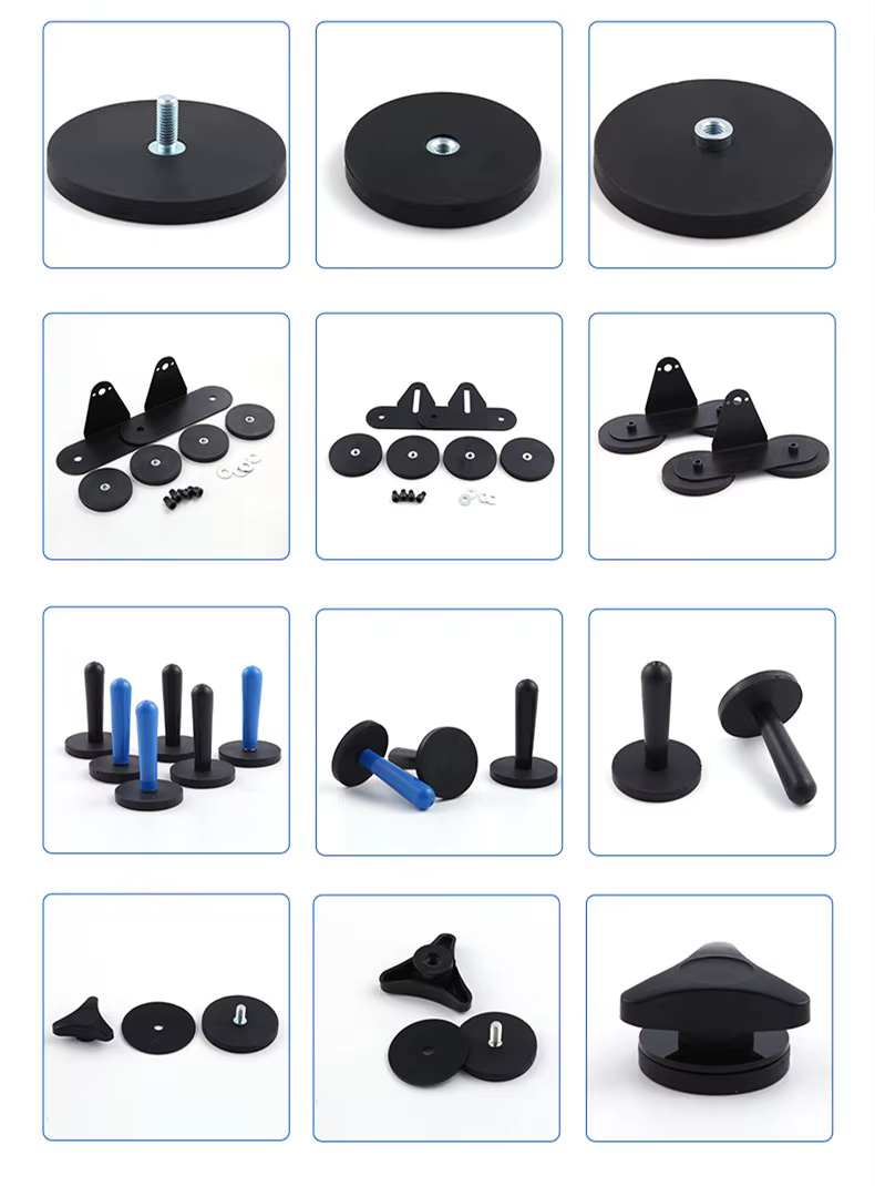 CNC NdFeb Flat Pot Magnets with Through Hole details
