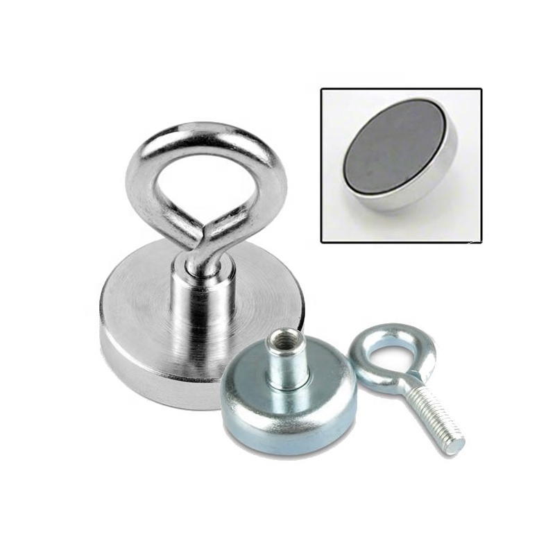 Ketaimag CNC NdFeB Pot Magneet Met Ooglet Haak