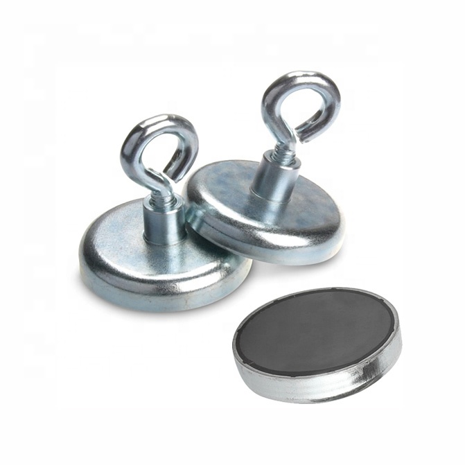 Ketaimag CNC NdFeB Pot Magneet Met Ooglet Haak