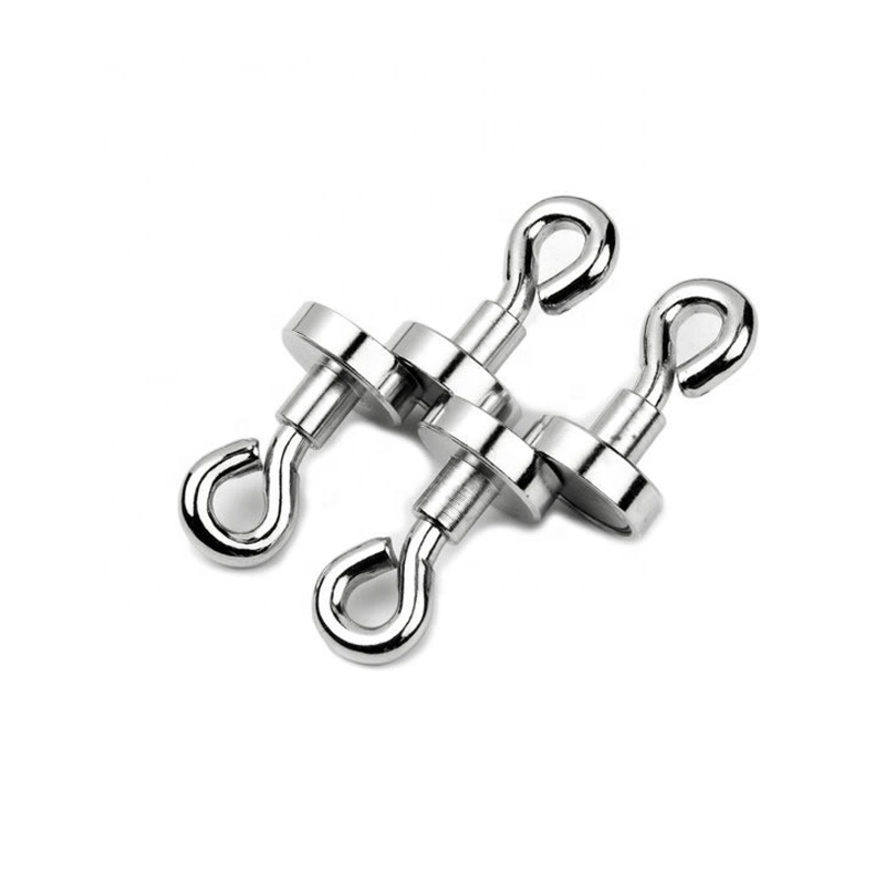 Ketaimag CNC NdFeB Pot Magneet Met Ooglet Haak