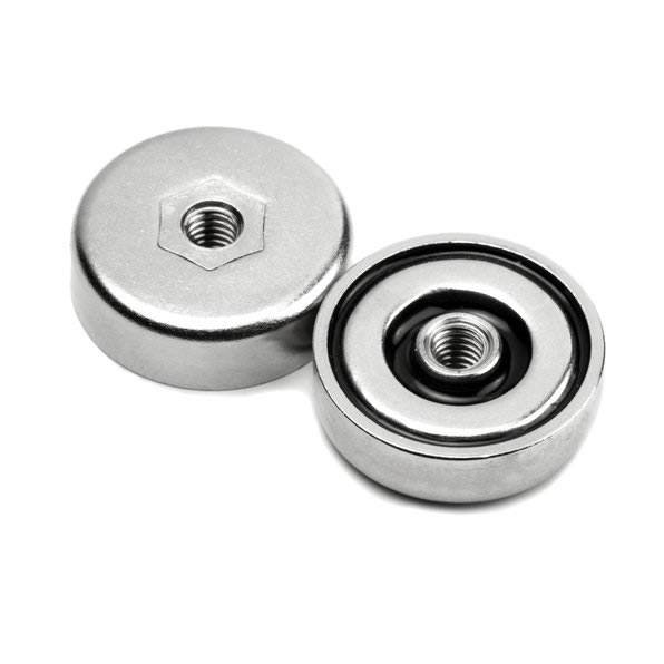 Ketaimag CNC NdFeB Pot Magnets with internal thread hole 