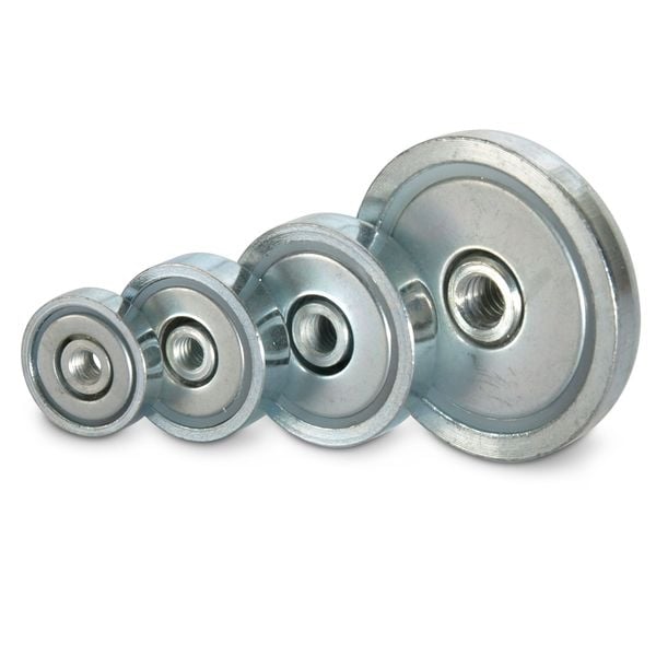 Ketaimag CNC NdFeB Pot Magnets with internal thread hole