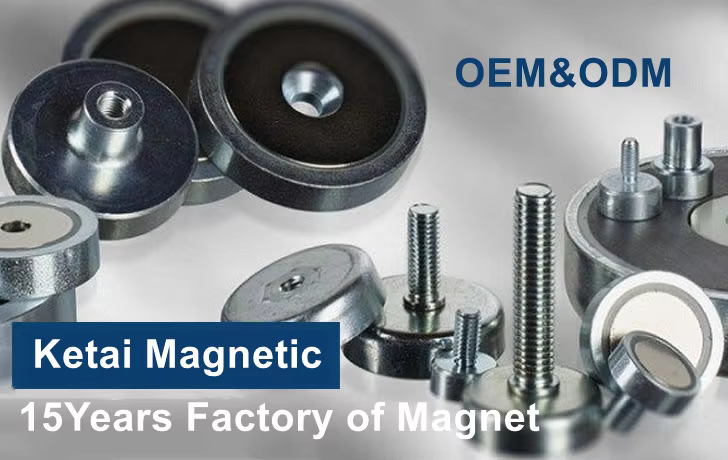 CNC NdFeb Flat Pot Magnets with Through Hole details