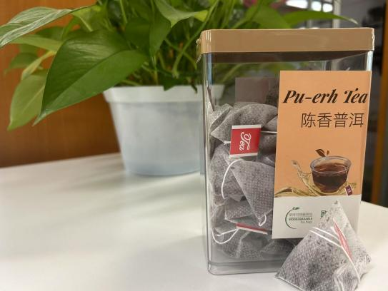  FC61 50g plastic-box pu-erh tea pyramid teabag PT522
