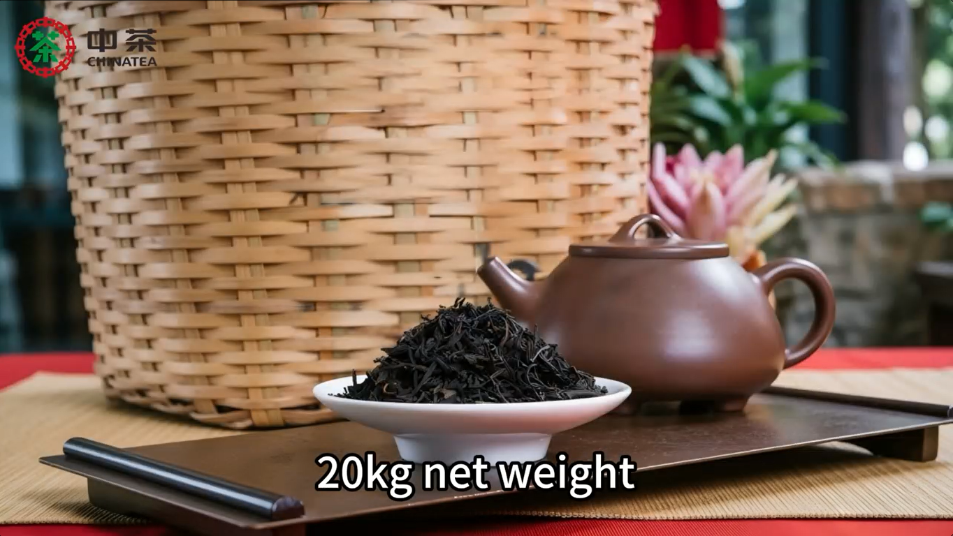 529: 20kg Big Bamboo Basket Grade 3 Liupao Tea 