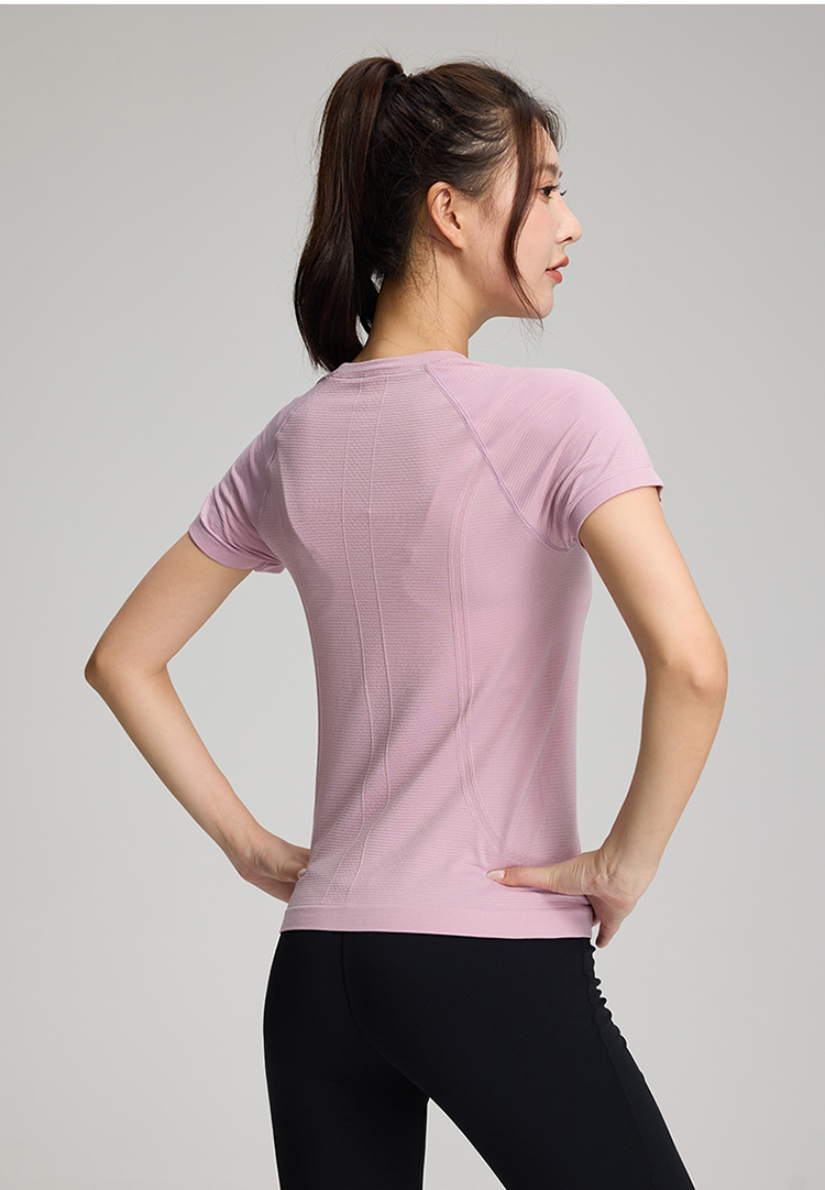 Breathable Quick-drying Slim Fit Seamless Short Sleeves Top