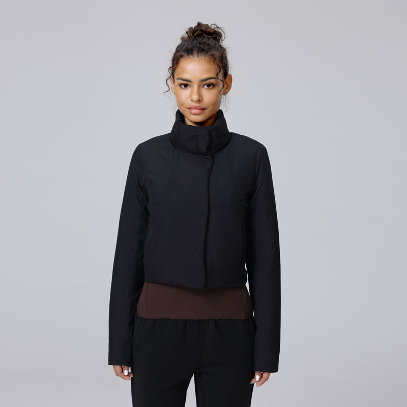 Lightweight Stand - Up Collar Jacket | Short A - Line, Breathable, Invisible Pocket, Workout Casual Outerwear
