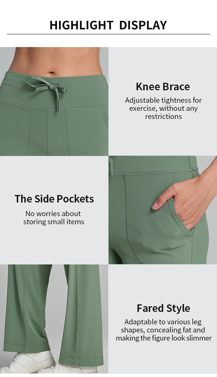 Soft High-Waisted Wide Leg Pants with Drawstring Waist & Side Pockets for Everyday Wear