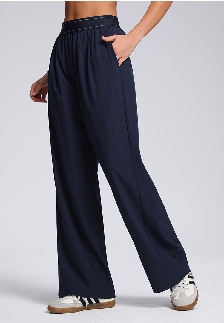 Women's Flattering Wide - Leg Athletic Pants | Elastic Waist, Deep Side Pockets, Full - Length factory