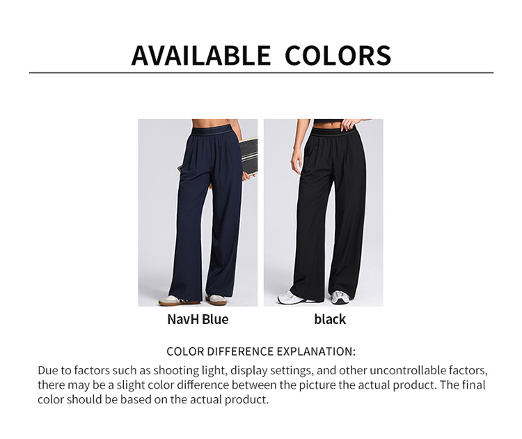 Women's Flattering Wide - Leg Athletic Pants | Elastic Waist, Deep Side Pockets, Full - Length factory