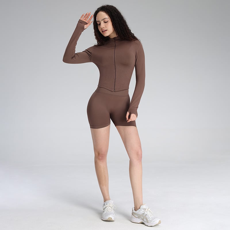 Mallas de yoga sin costuras para realzar las caderas y pantalones cortos de gimnasio con efecto acolchado en las nalgas