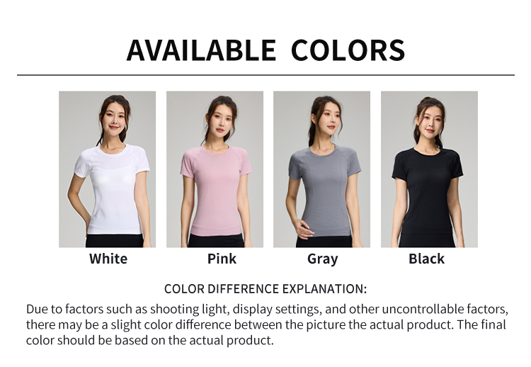 Breathable Quick-drying Slim Fit Seamless Short Sleeves Top