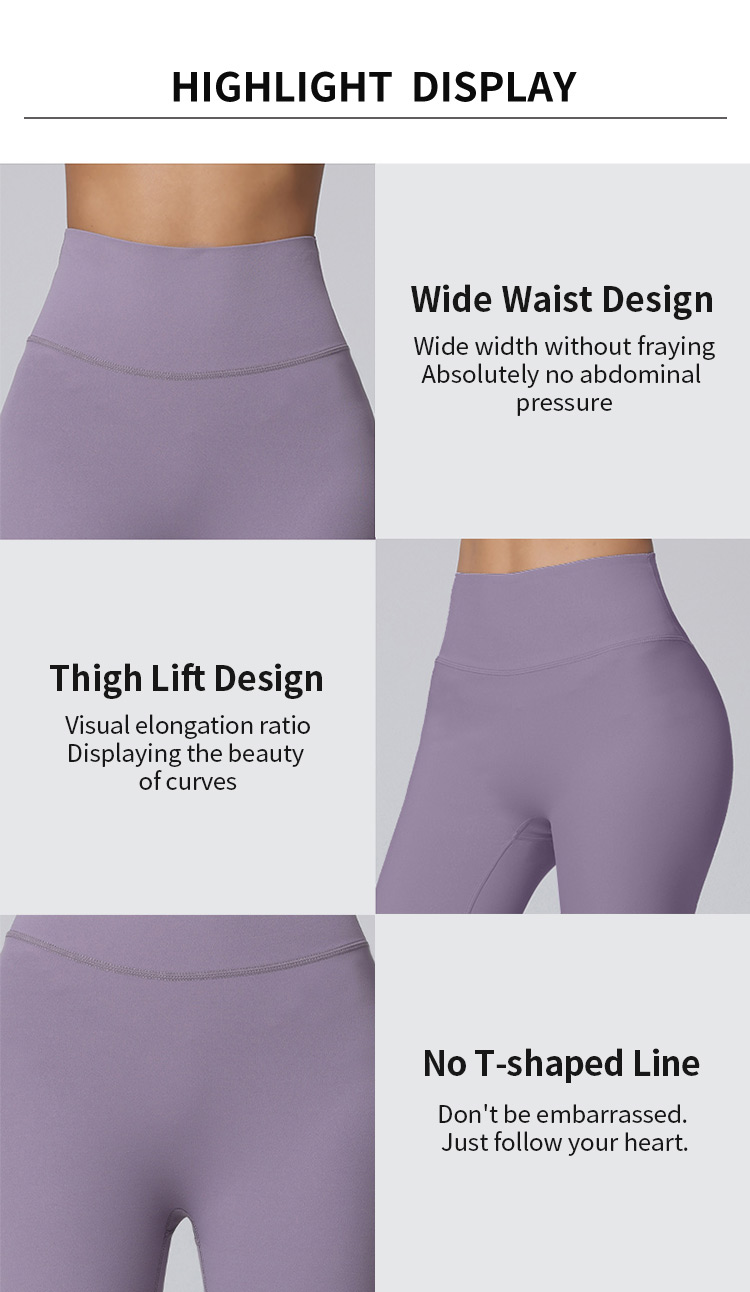 No T-shaped ines Breathable High Elasticity Butt Lift Yoga Shorts