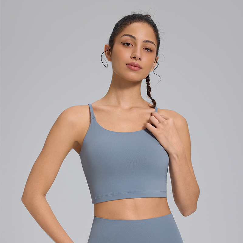 Super Soft Comfortable Breathable Simple Crop Tops U Back Hollow Sports Bras
