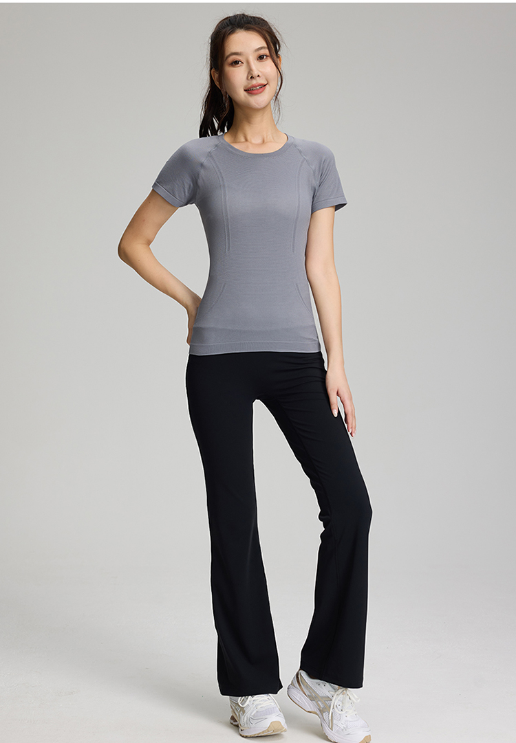 Breathable Quick-drying Slim Fit Seamless Short Sleeves Top
