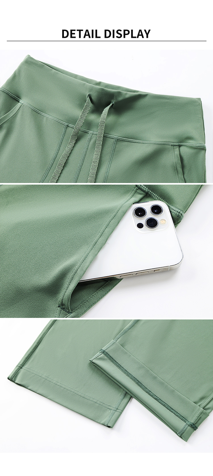 Soft High-Waisted Wide Leg Pants with Drawstring Waist & Side Pockets for Everyday Wear