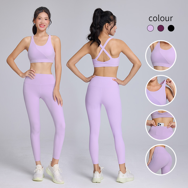 Seturi personalizabile de sutien sportiv și pantaloni lungi pentru branduri de înaltă calitate