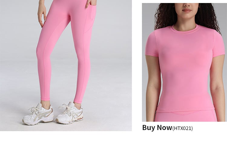 Tummy Control High-Waist Yoga Leggings – Ruched Butt, Side Deep Pockets, No T-Line details