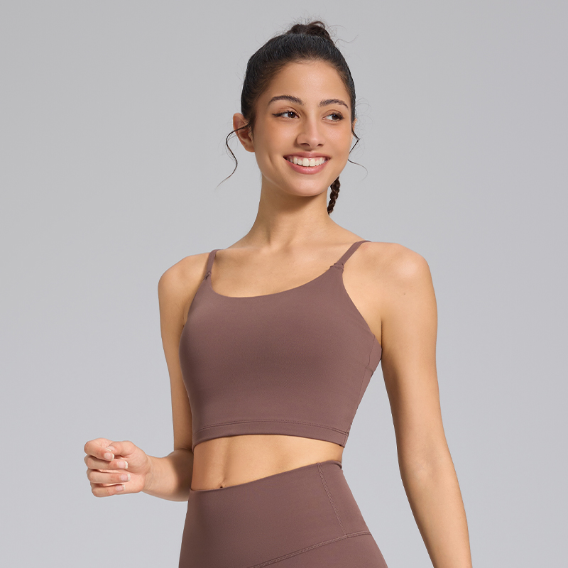 Super Soft Comfortable Breathable Simple Crop Tops U Back Hollow Sports Bras