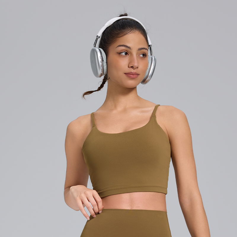 Super Soft Comfortable Breathable Simple Crop Tops U Back Hollow Sports Bras