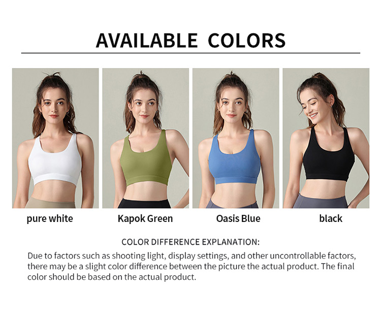 Women’s V-Neck Sports Bra - Wide Straps, Removable Pads, Crisscross Back manufacture