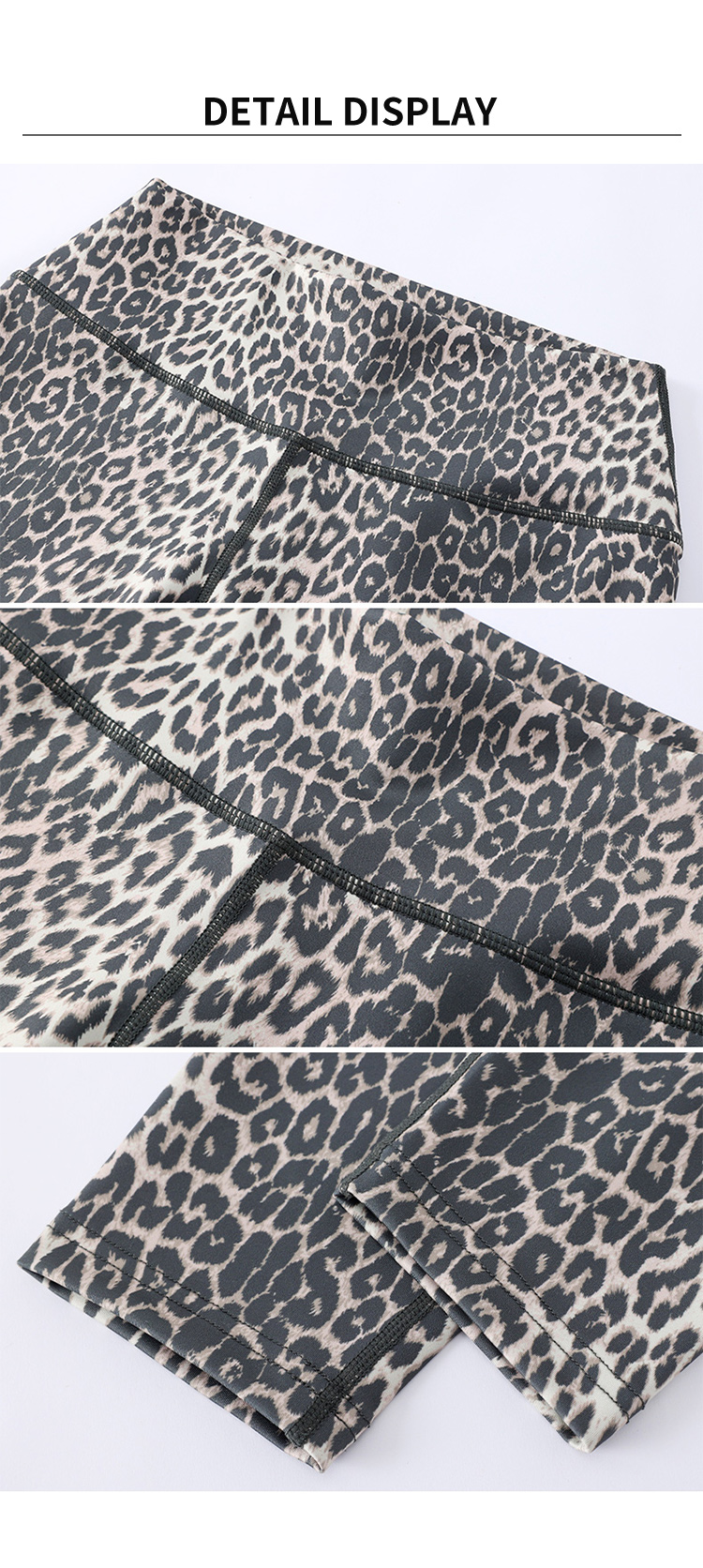 High Quality Leopard Print High-Waist Yoga Leggings manufacture