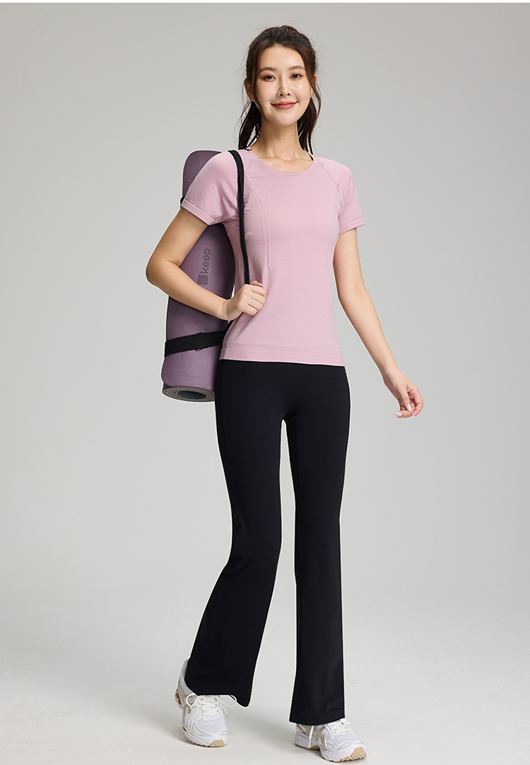 Breathable Quick-drying Slim Fit Seamless Short Sleeves Top