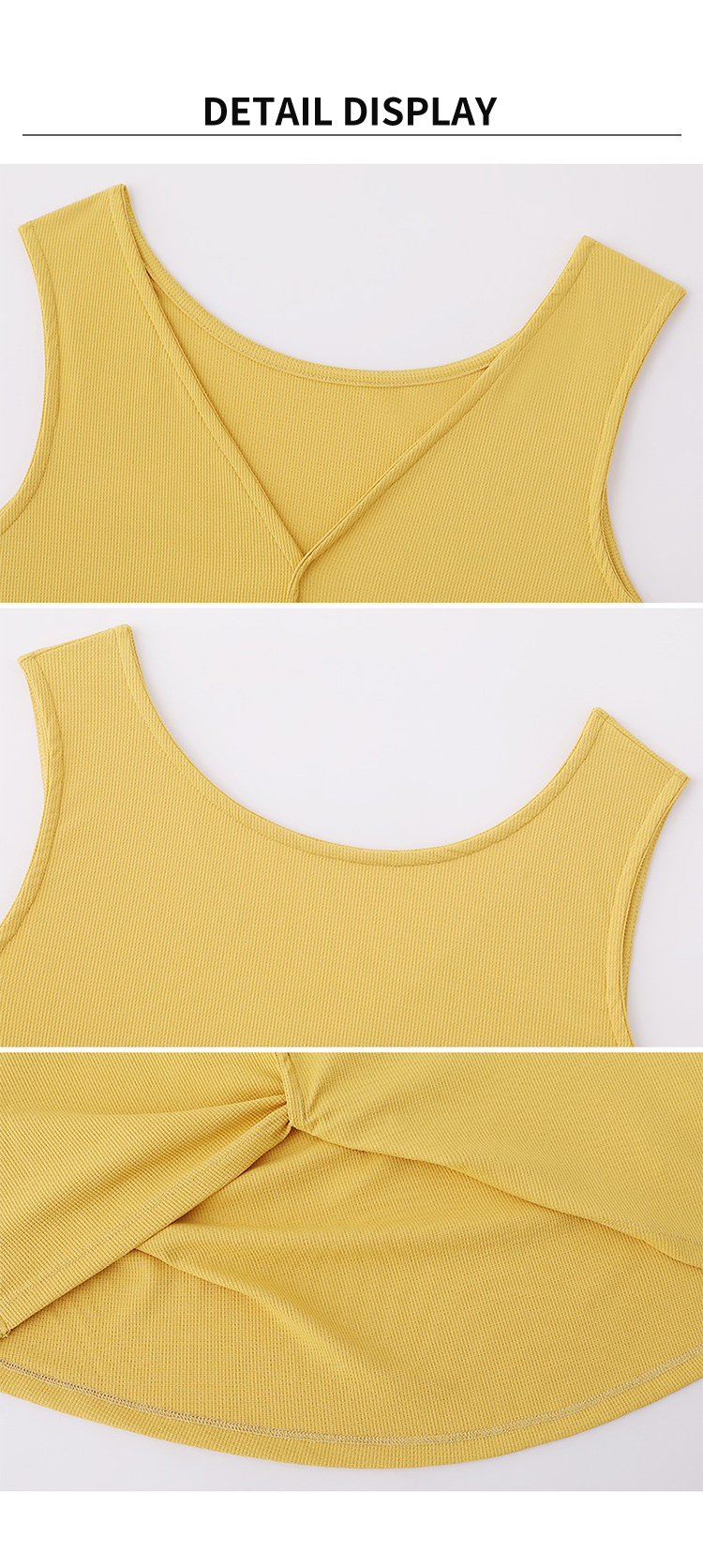 Breathable Sleeveless Vest Loose Yoga Sports Tank Top(2 Ways to Wear)