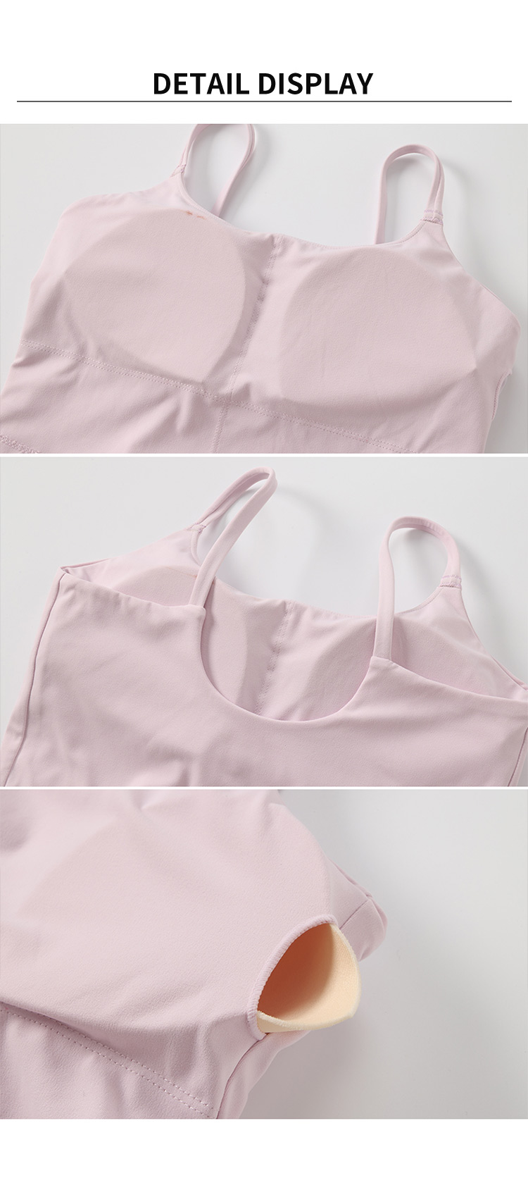 Super Soft Comfortable Breathable Simple Crop Tops U Back Hollow Sports Bras