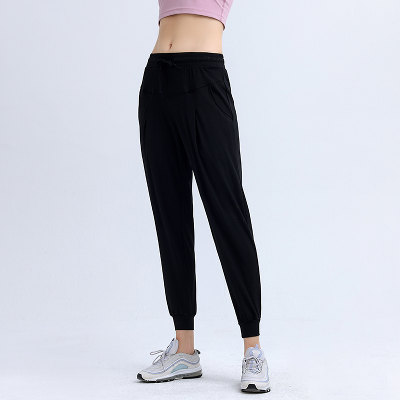 Waffle Textured Joggers - Elastic Waist, Side Pockets, Cuffed Ankle, Breathable Athletic Pants
