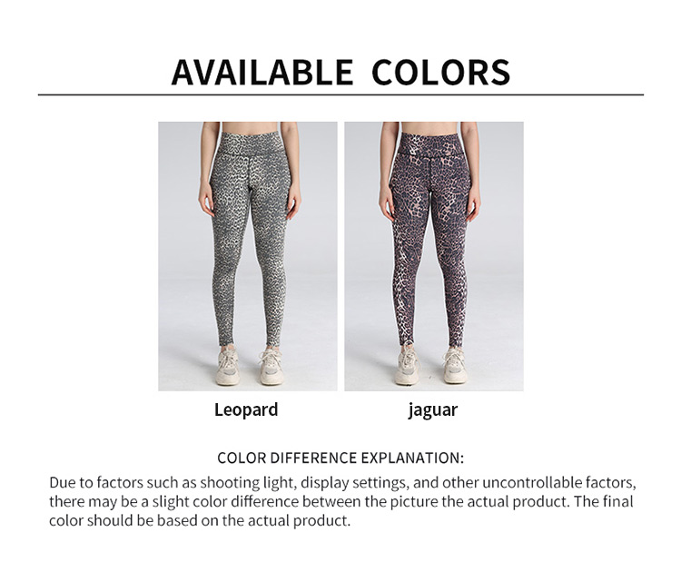 High Quality Leopard Print High-Waist Yoga Leggings factory