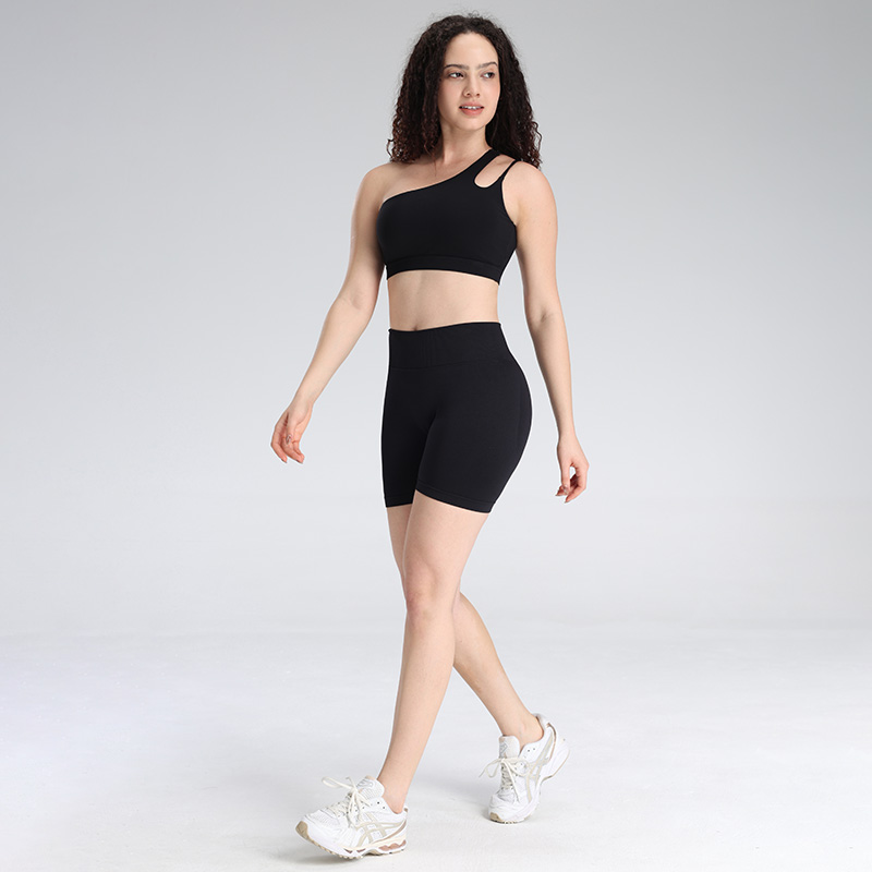 Mallas de yoga sin costuras para realzar las caderas y pantalones cortos de gimnasio con efecto acolchado en las nalgas