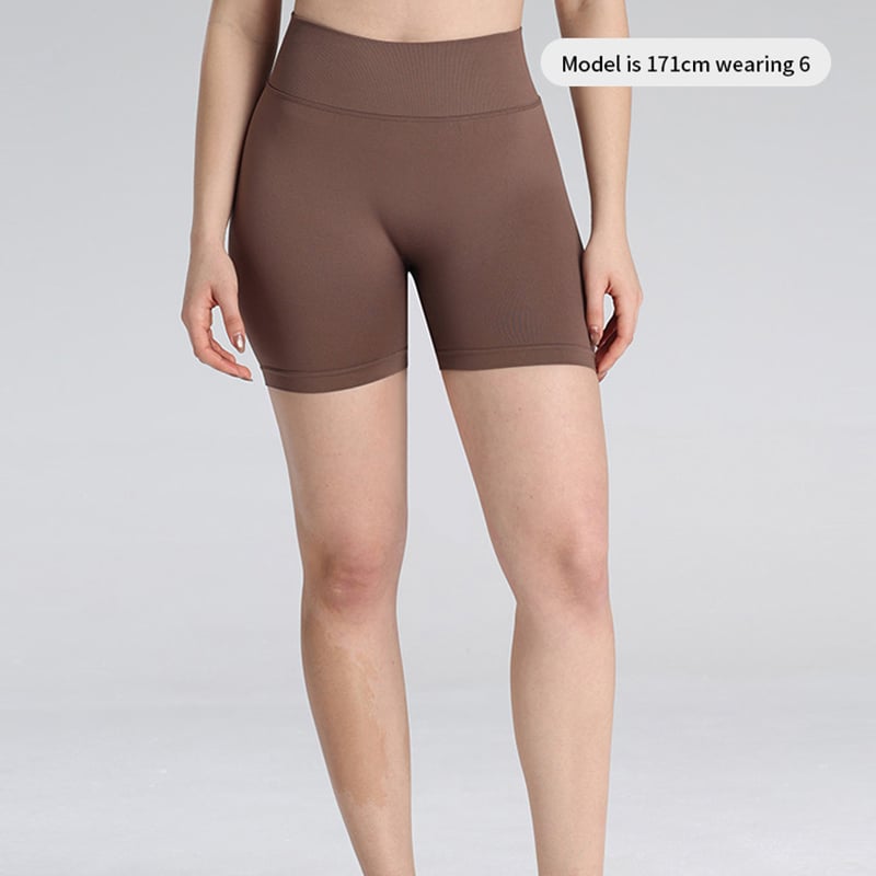 Mallas de yoga sin costuras para realzar las caderas y pantalones cortos de gimnasio con efecto acolchado en las nalgas