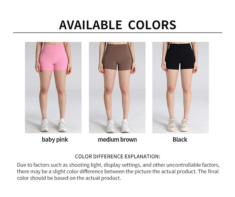 3.5inch Inseam High Waist Comfortable Soft Tummy Control Yoga Shorts
