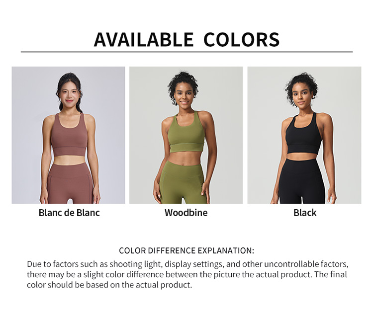 High-Support Sports Bra with Back Pocket, Removable Cups & Racerback