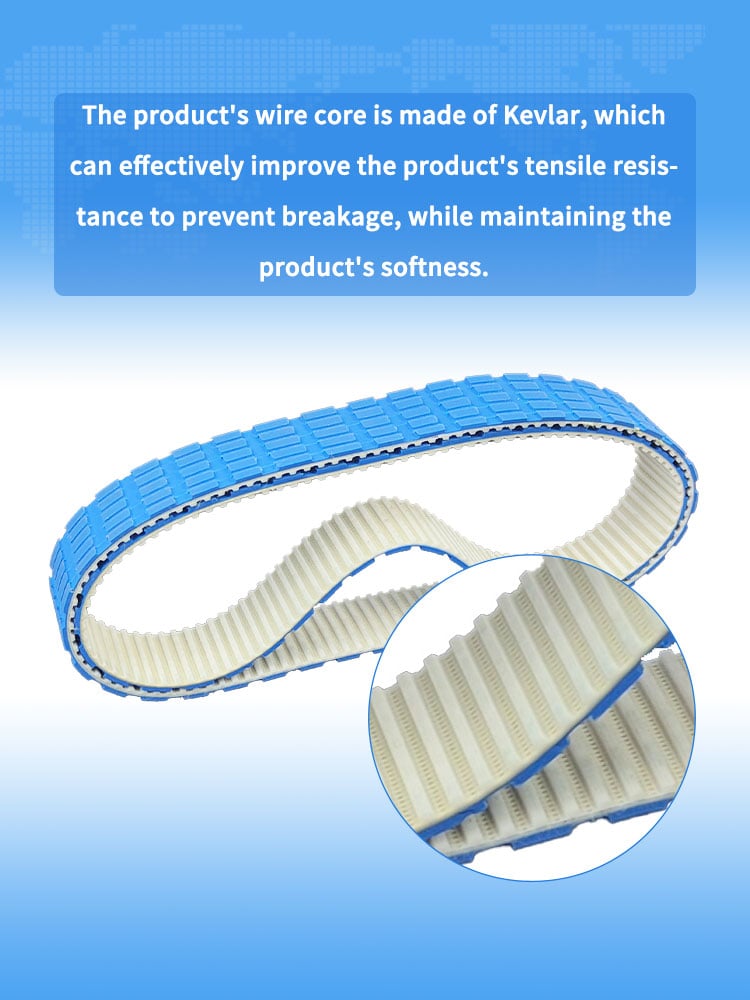 Blue Silicone Sausage Timing Belts supplier