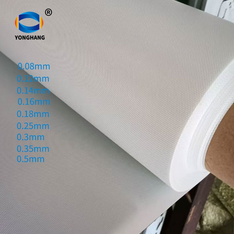 Hvide dobbeltsidede PTFE-belagte glasfiberstof