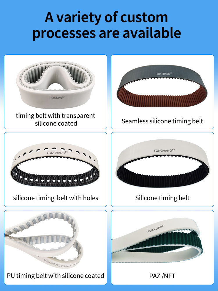 Timing Belts Silicone Coated manufacture