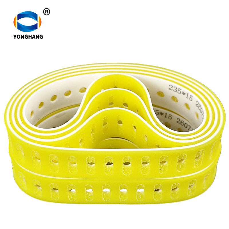 cinta de succión de doble capa amarilla y blanca de 235 × 15 mm con 29 orificios para reducción de velocidad, para Heidelberg SM52 y PM52
