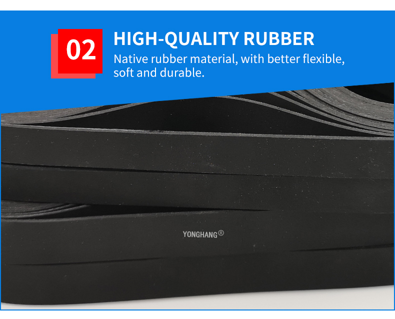Seamless Thinness Rubber Flat Belts details