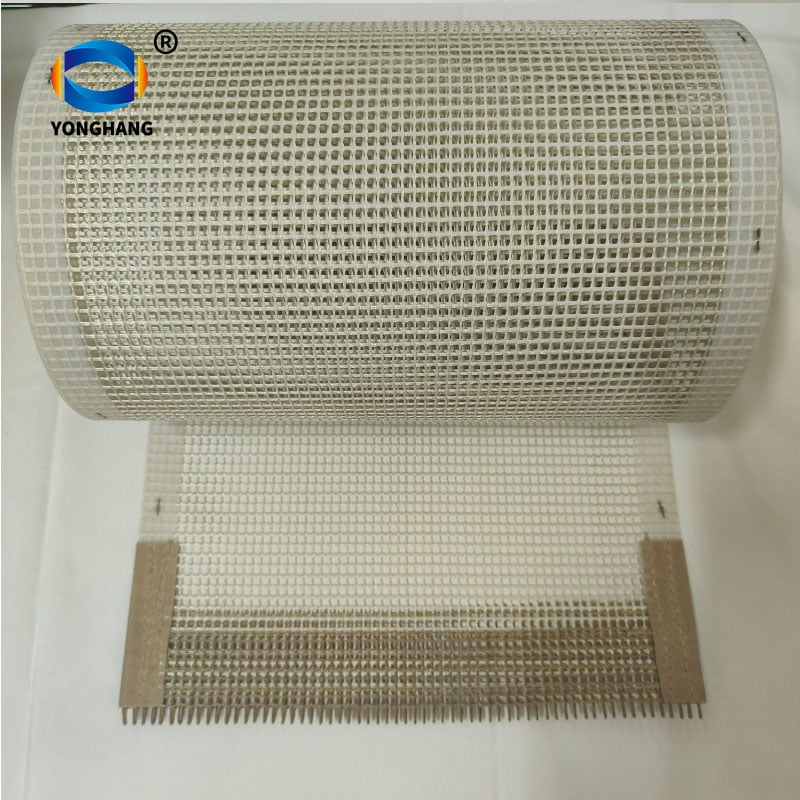 Ağ PTFE (Teflon) konveyer şəbəkə kemerləri