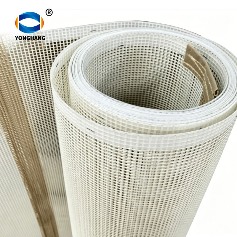 Ağ PTFE (Teflon) konveyer şəbəkə kemerləri