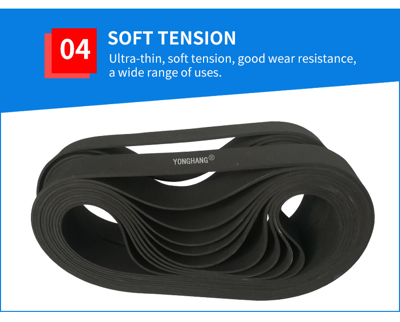 Seamless Thinness Rubber Flat Belts details