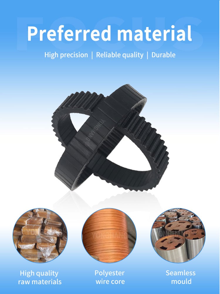5M-240/210-15mm Window cleaner robot timing tracks belts manufacture
