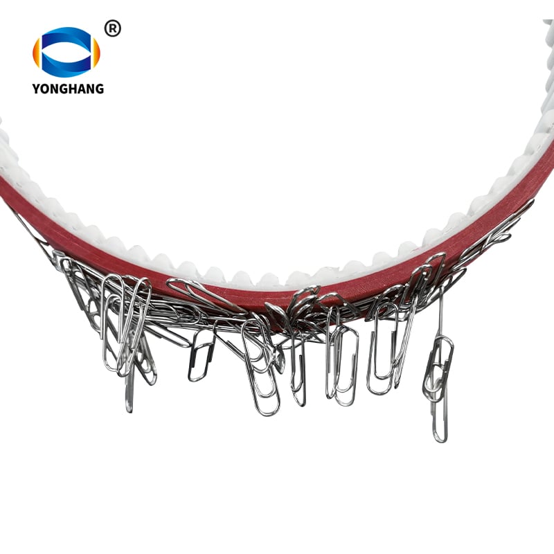 Precision Embedded Magnetic Timing Belts with Rubber Red Coating