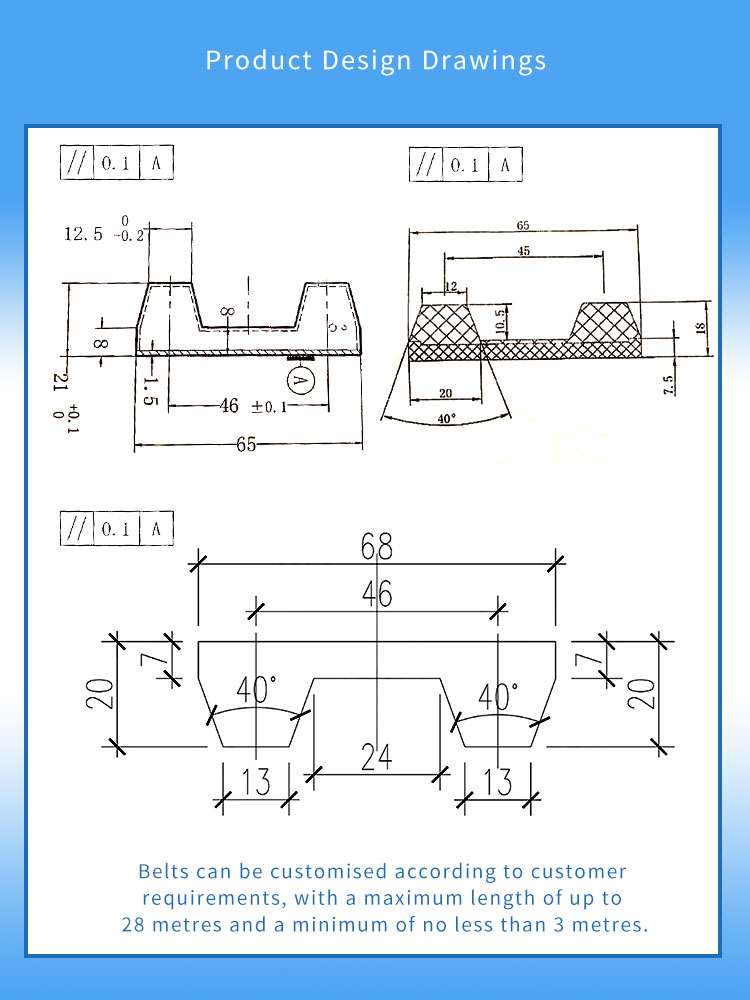 Woodworking edge banding machine Belts for HOMAG supplier
