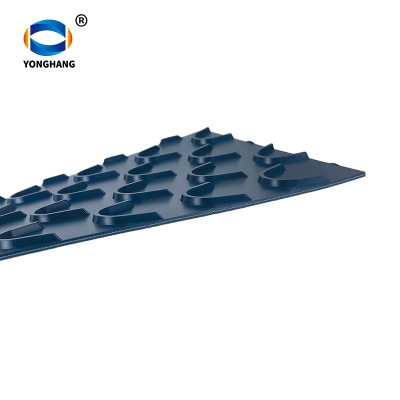 Dark green PVC Crescent Moon-shaped Conveyor Belt