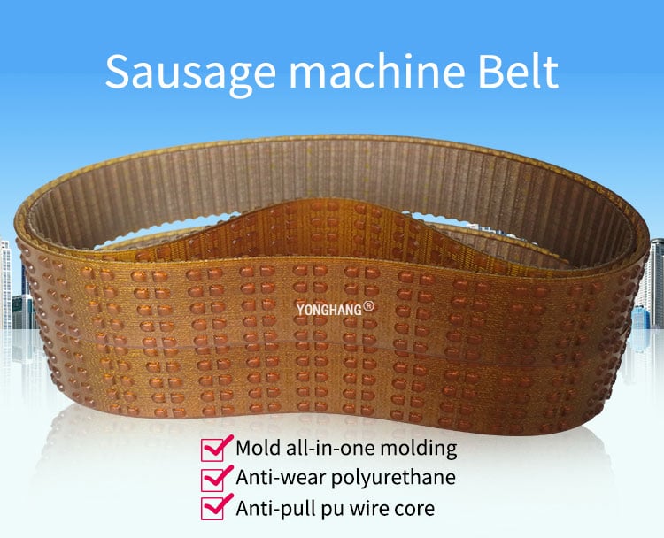 PU Seamless Steel Wire Core Sausage timing belts supplier