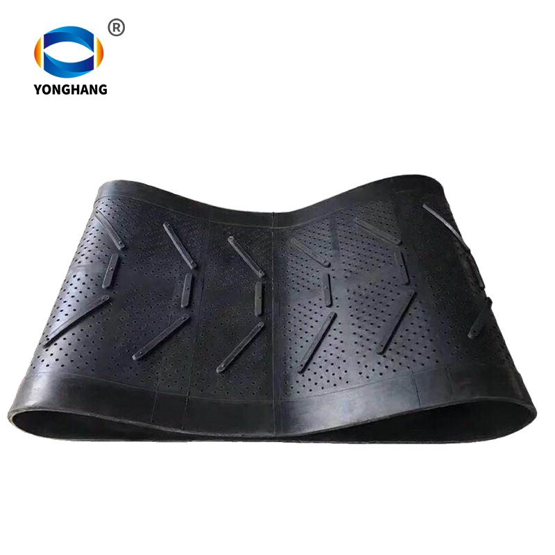 Rubber conveyor belt for shot blasting machine